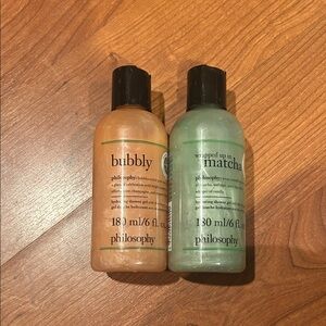 Philosophy Kids Bath Set - Bubbly Orange and Matcha Green